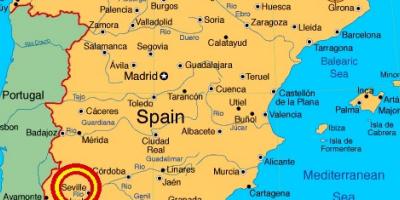 سیویلا سپین کا نقشہ
