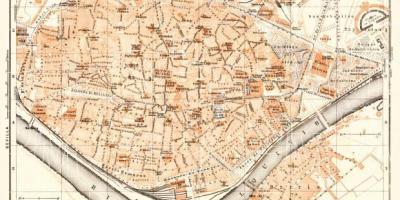 نقشہ کے پرانے شہر Seville سپین