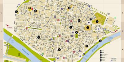 کے نقشے مفت سڑک کے نقشے Seville سپین