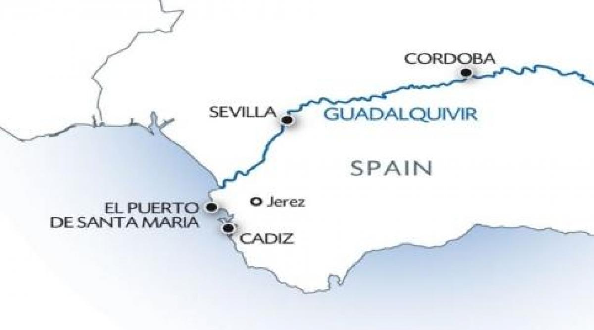 guadalquivir نقشہ