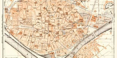 نقشہ کے پرانے شہر Seville سپین