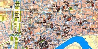 نقشہ Seville کے چلنے کے دورے کے